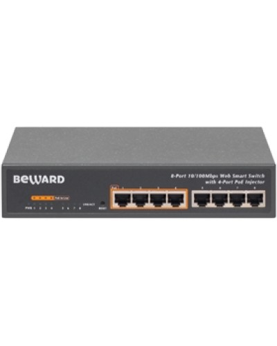 Коммутатор PoE 8-портовый Beward STW-8P4 в Северодвинске Коммутаторы Pintop.ru