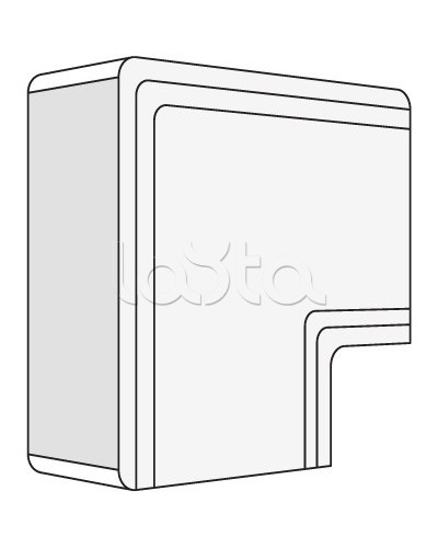 Угол плоский NPAN 80x40 мм DKC 01740 в Северодвинске Аксессуары для кабель-канала Pintop.ru