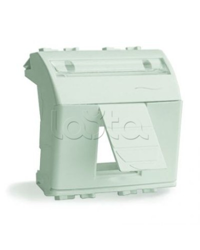 Адаптер для информационных разъемов R&M, белый, 2 мод. DKC 76612B в Северодвинске Аксессуары для стоек и шкафов Pintop.ru