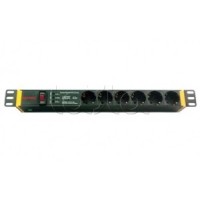 Блок розеток для 19" шкафов DKC R519SH6OPSHSP