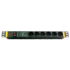 Блок розеток для 19" шкафов DKC R519SH6OPSHSP