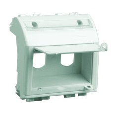 Адаптер для двух оптоволоконных разъемов типа ST, белый, 2 мод. DKC 76615B