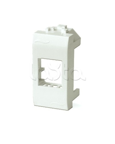 Адаптер для информационных разъемов Keystone, 1мод, белый ДКС 76607B в Северодвинске Распределительные коробки Pintop.ru