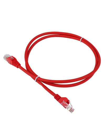Патч-корд LANMASTER LSZH UTP кат.5e, 12 м, красный LANMASTER LAN-PC45/U5E-12-RD в Северодвинске Патчкорды (медные) Pintop.ru