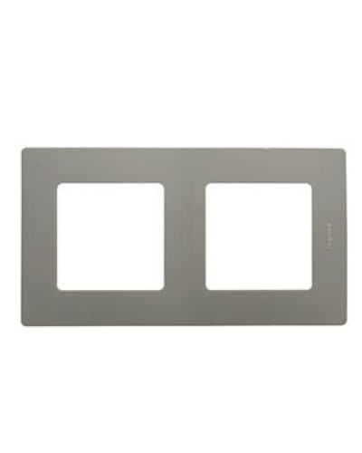 Рамка 2 поста Etika светлая галька Legrand 672522 в Северодвинске Аксессуары для кабель-канала Pintop.ru