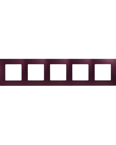 Рамка 5 постов Etika сливовый Legrand 672565 в Северодвинске Аксессуары для кабель-канала Pintop.ru