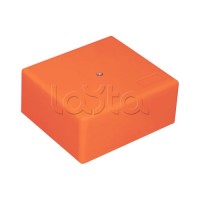 Коробка огн. с глад. стенками,без галогена, IP41, 9P, (1,5-4мм2) (оранж) ОКЛ Экопласт (46161HF)